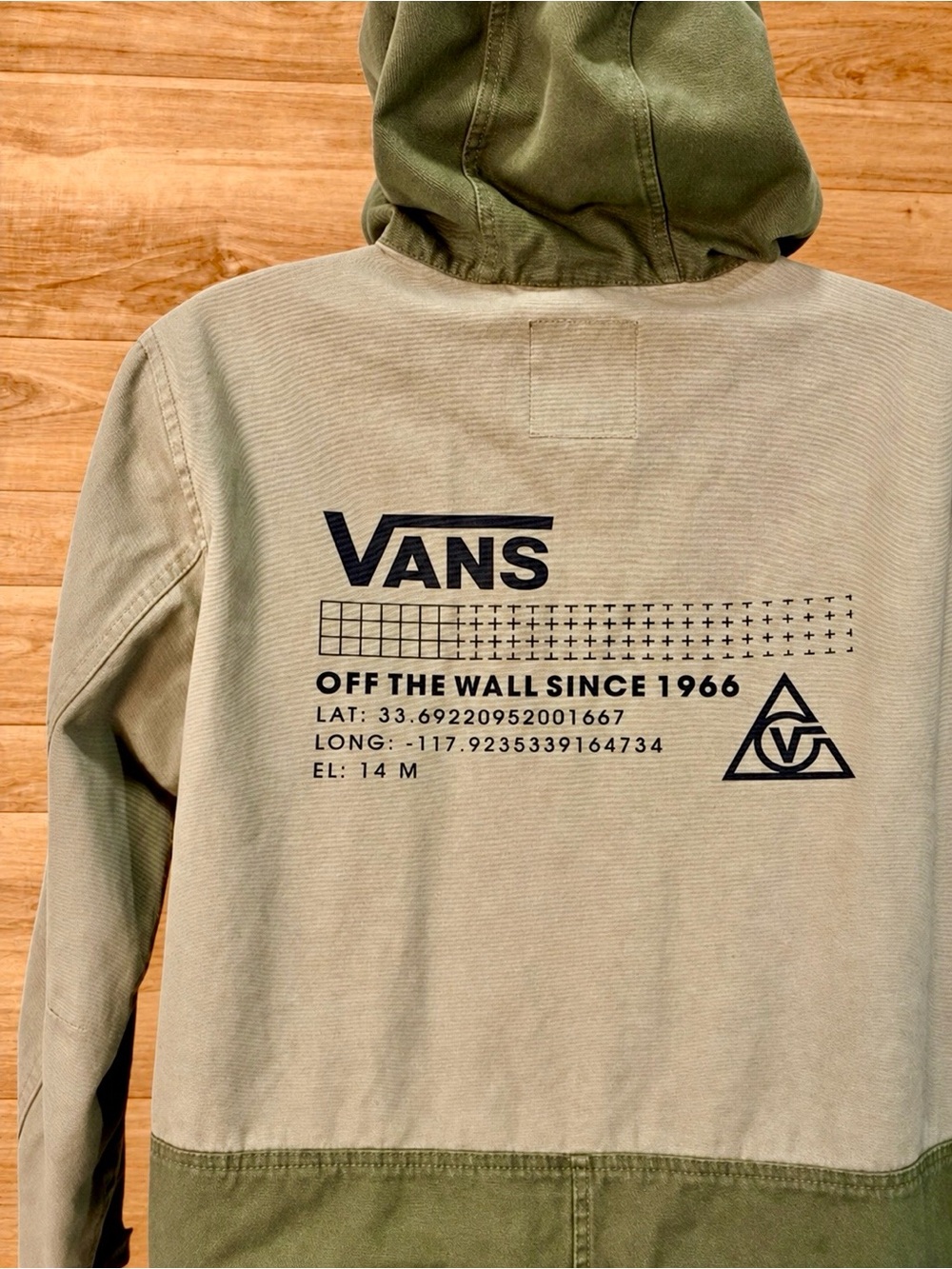 Vans 66 Vintage Supply Canvas Hooded Parka Jacket Olive Mens Size-Medium EUC